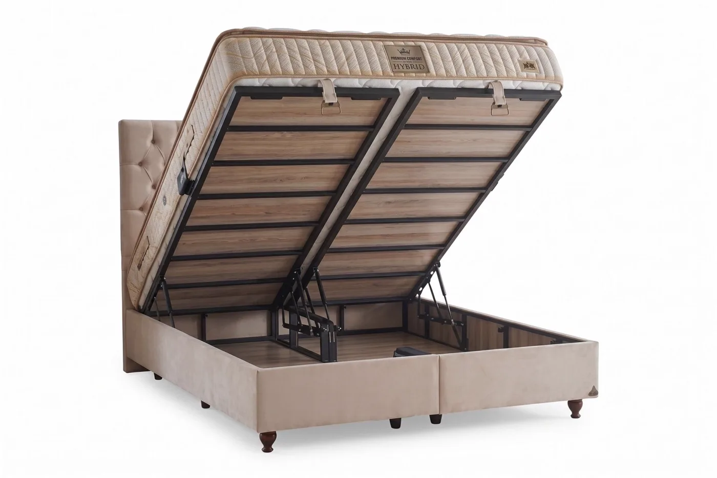 Napoli 120x200 Tek Kişilik Baza, Başlık Seti