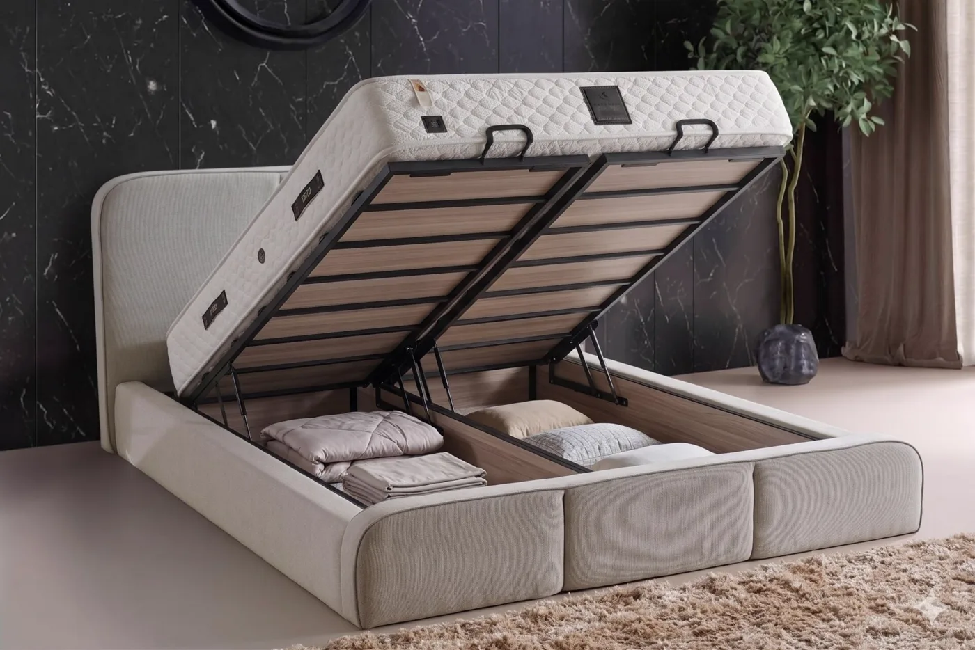 Armoni Hypnoz 180x200 Çift Kişilik Baza, Başlık Seti