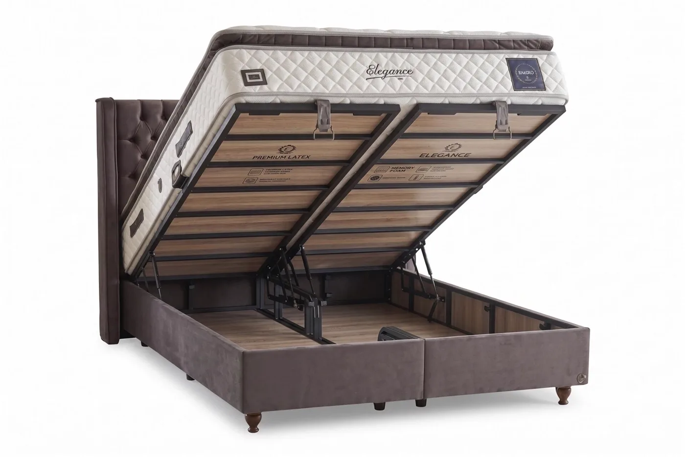 Elegance 180x200 Çift Kişilik Baza, Başlık Seti