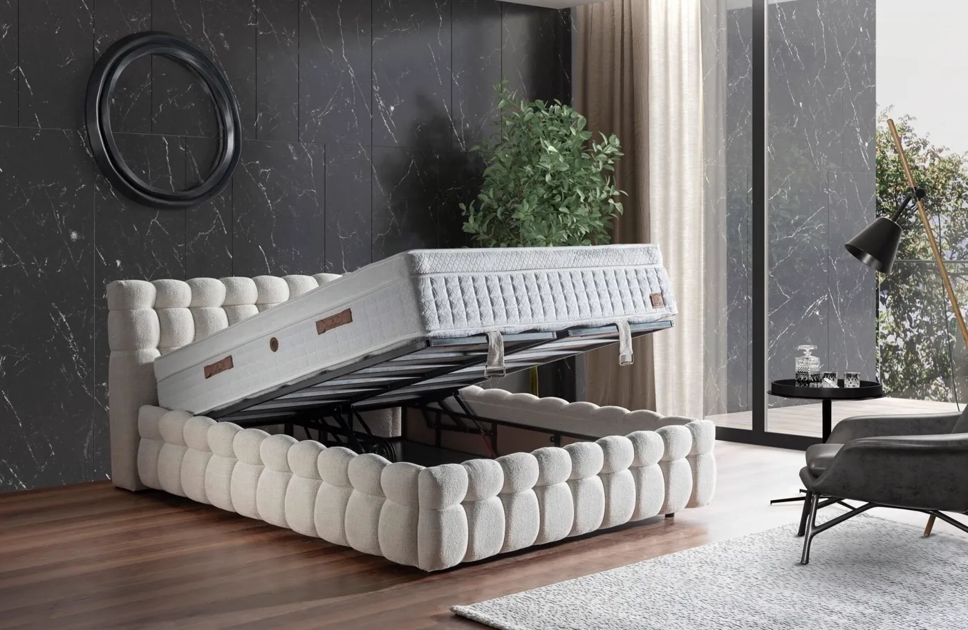 Form Sleep 90x190 Tek Kişilik Baza, Başlık Seti