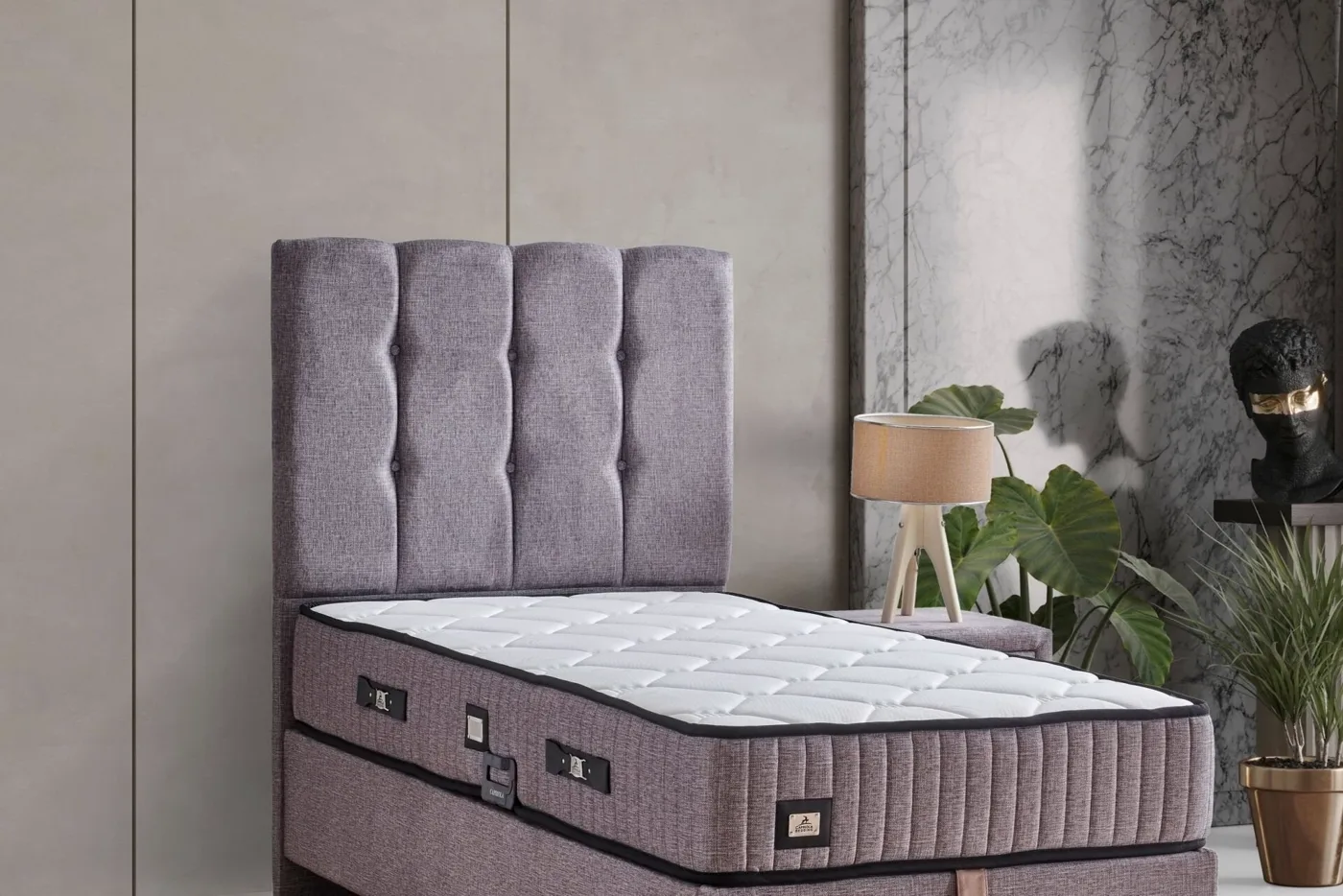 İnci Plus 120 cm Tek Kişilik Baza Başlığı