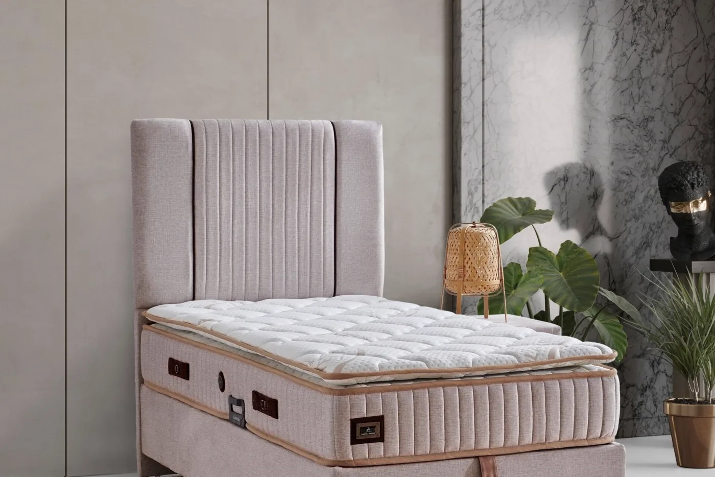 Lucca 100 cm Tek Kişilik Baza Başlığı
