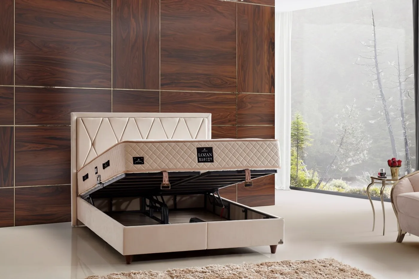 Lozan Plus 180x200 Çift Kişilik Baza
