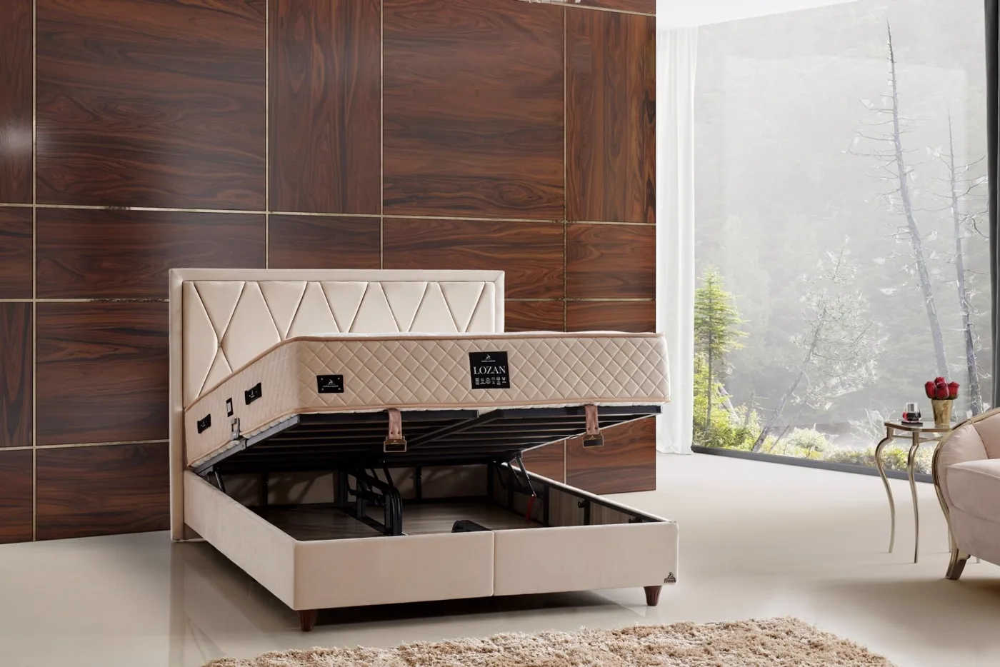 Lozan Plus 160x200 Çift Kişilik Baza