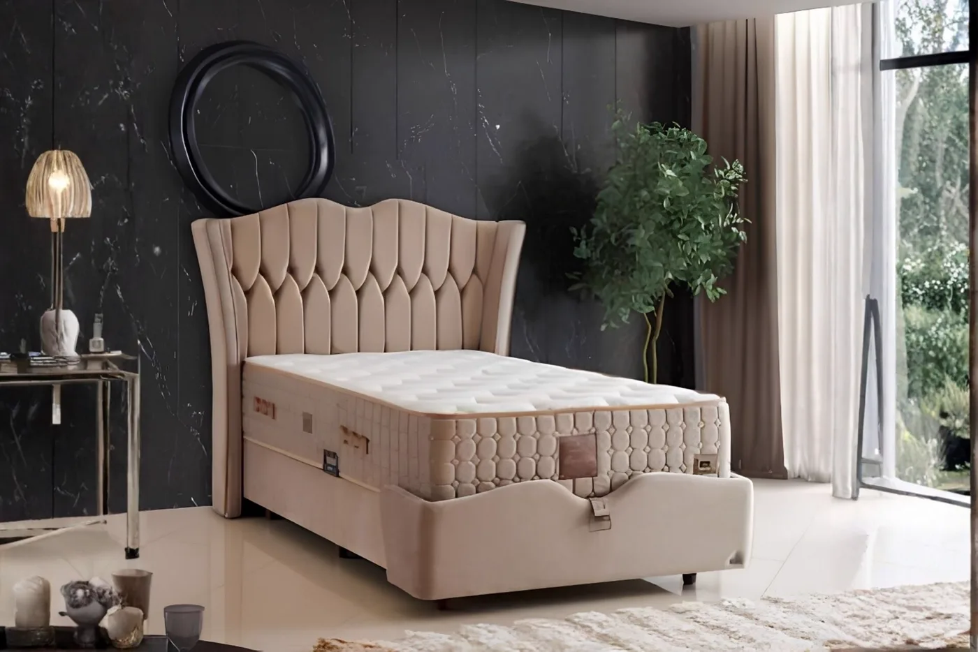 Prestige Plus 90x190 Tek Kişilik Yatak, Baza, Başlık Seti