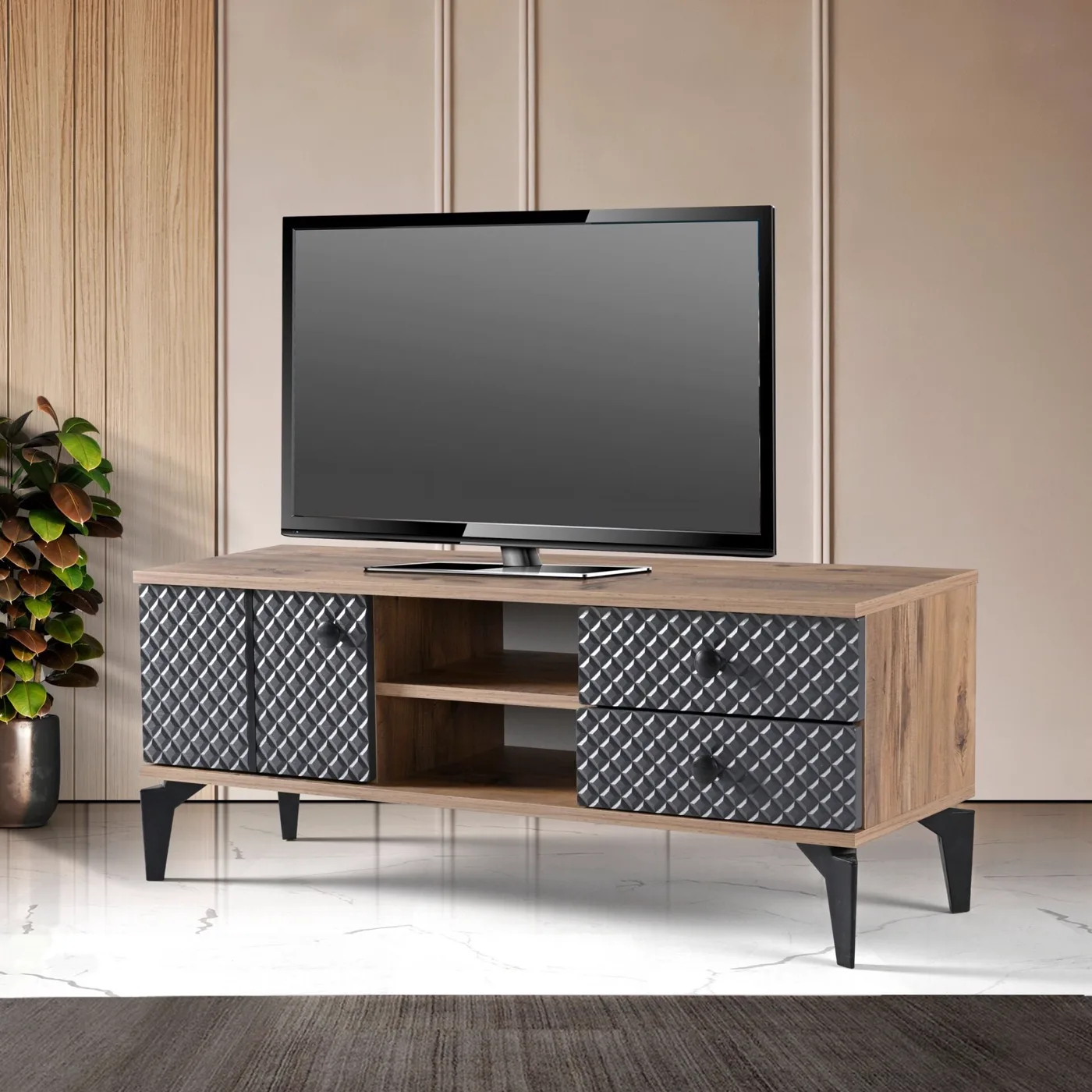 Star 120'lik Tv Sehpası Atlantik Çam - Antrasit