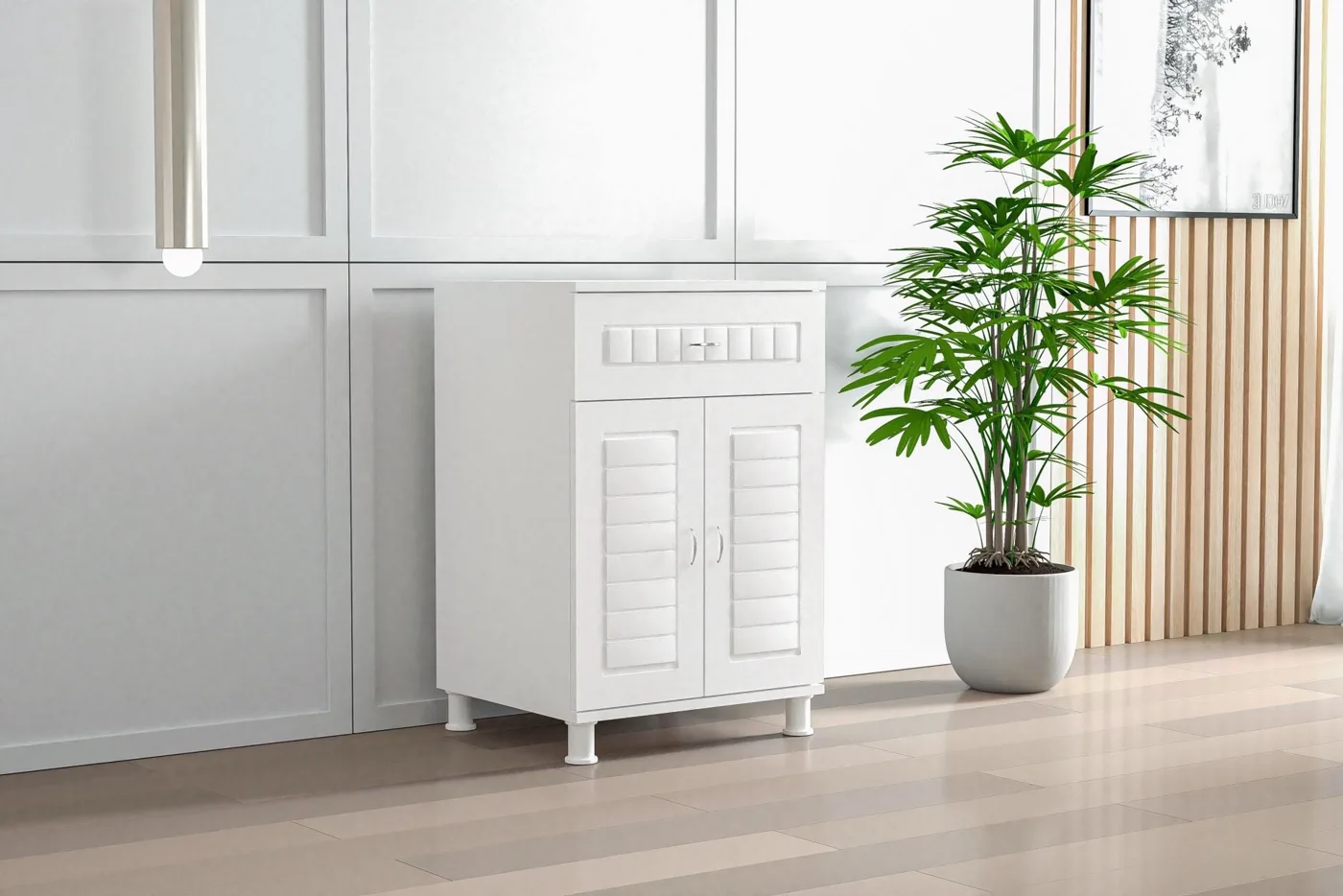 Set altı Beyaz Banyo Dolabı