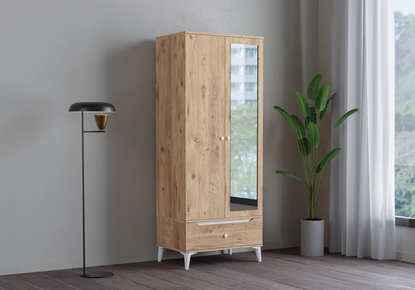Carina 2 Kapılı Dolap - Atlantik Çam