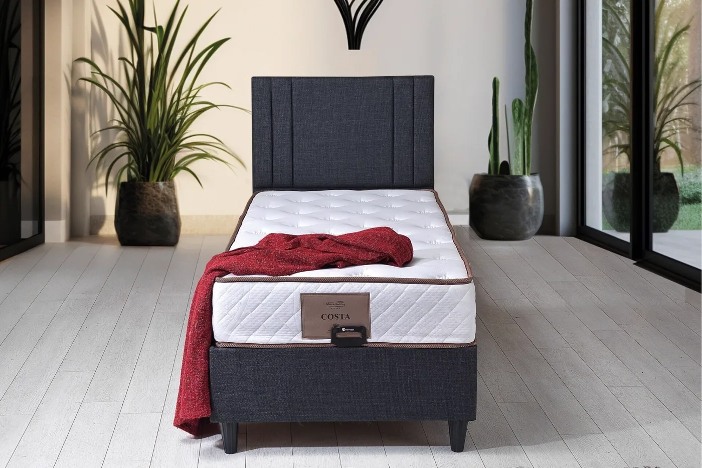 Costa 140x200 Çift Kişilik Yatak, Baza, Başlık Seti