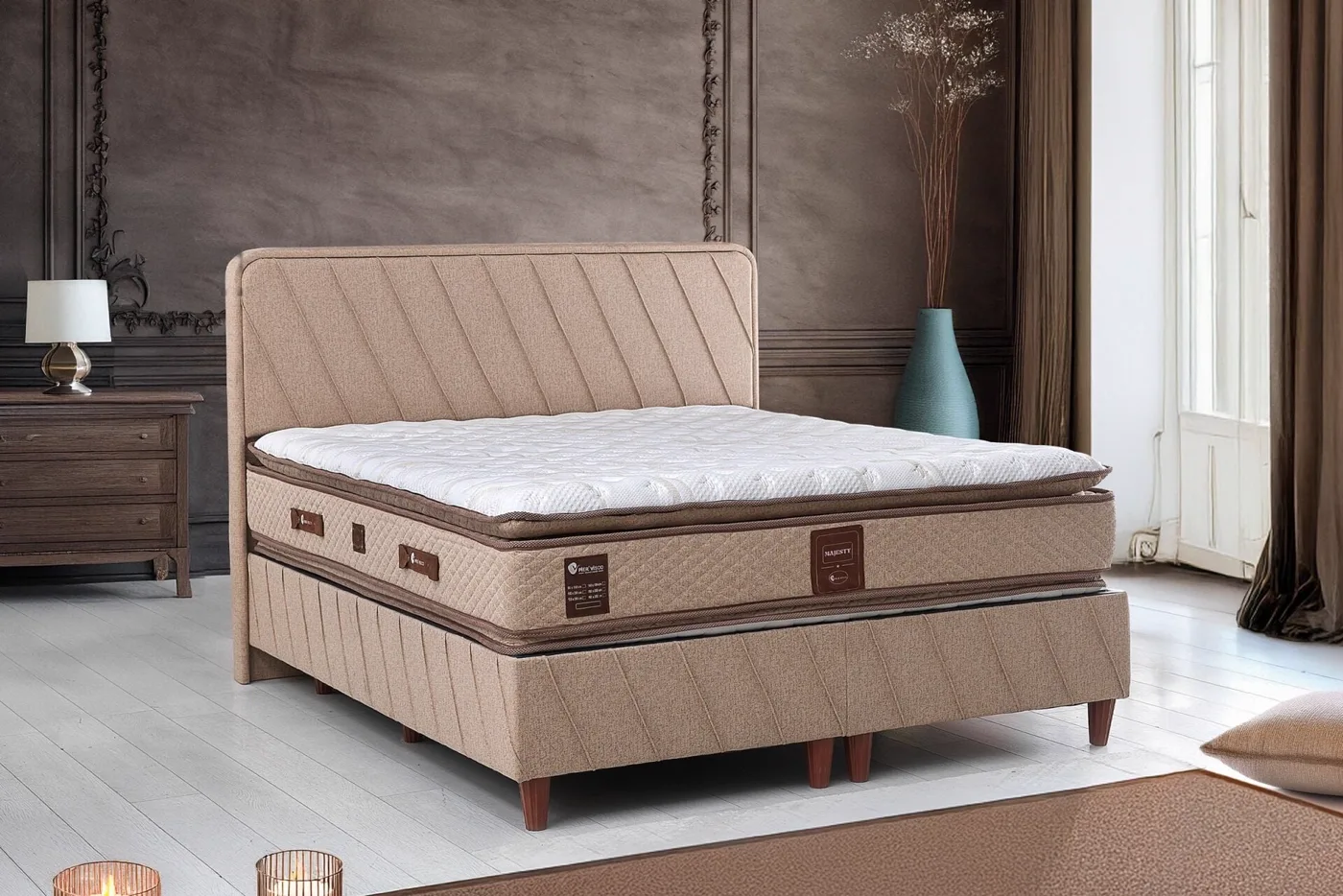 Majesty 160x200 Çift Kişilik Baza, Başlık Seti
