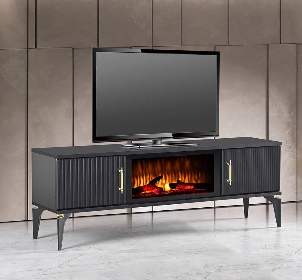 Şömineli TV Sehpası