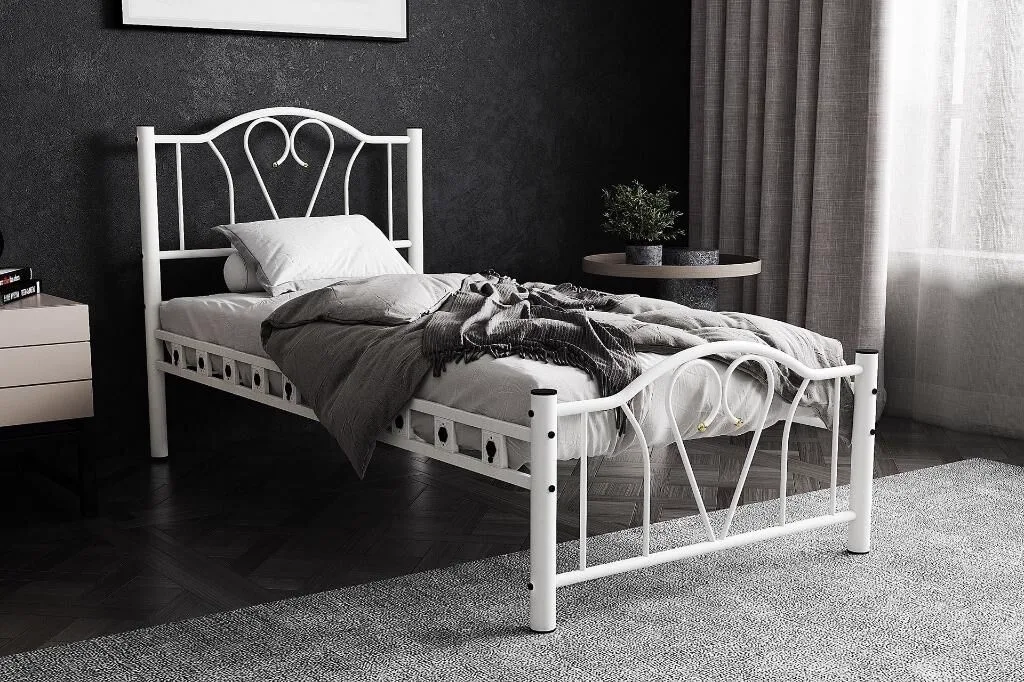 Orkide Metal Karyola 90x200 ARM104 Beyaz
