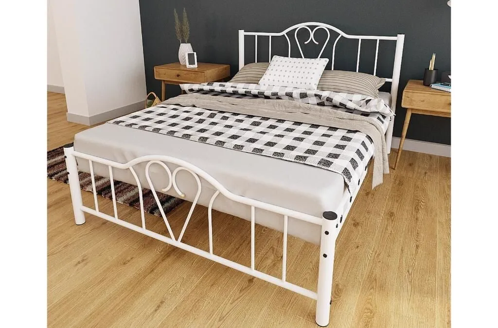 Orkide Metal Karyola 160x200 ARM107 Beyaz