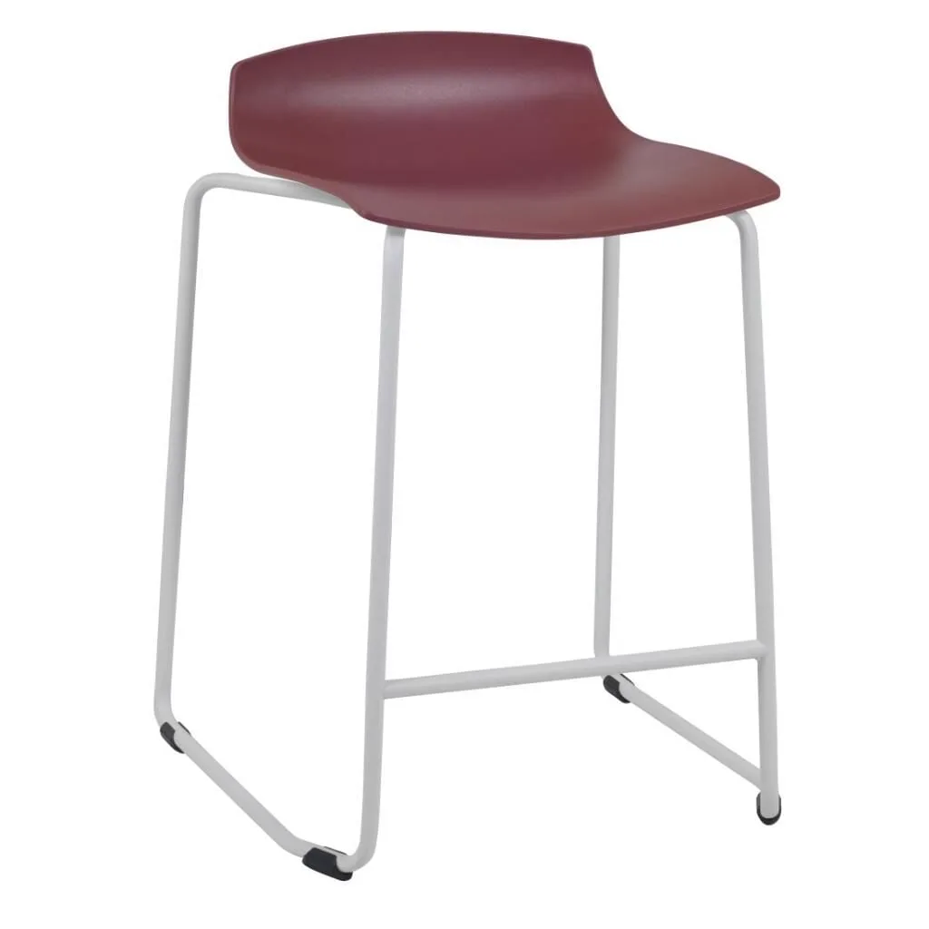 X-treme Sled Pro Koyu Kırmızı - Beyaz Bar Taburesi