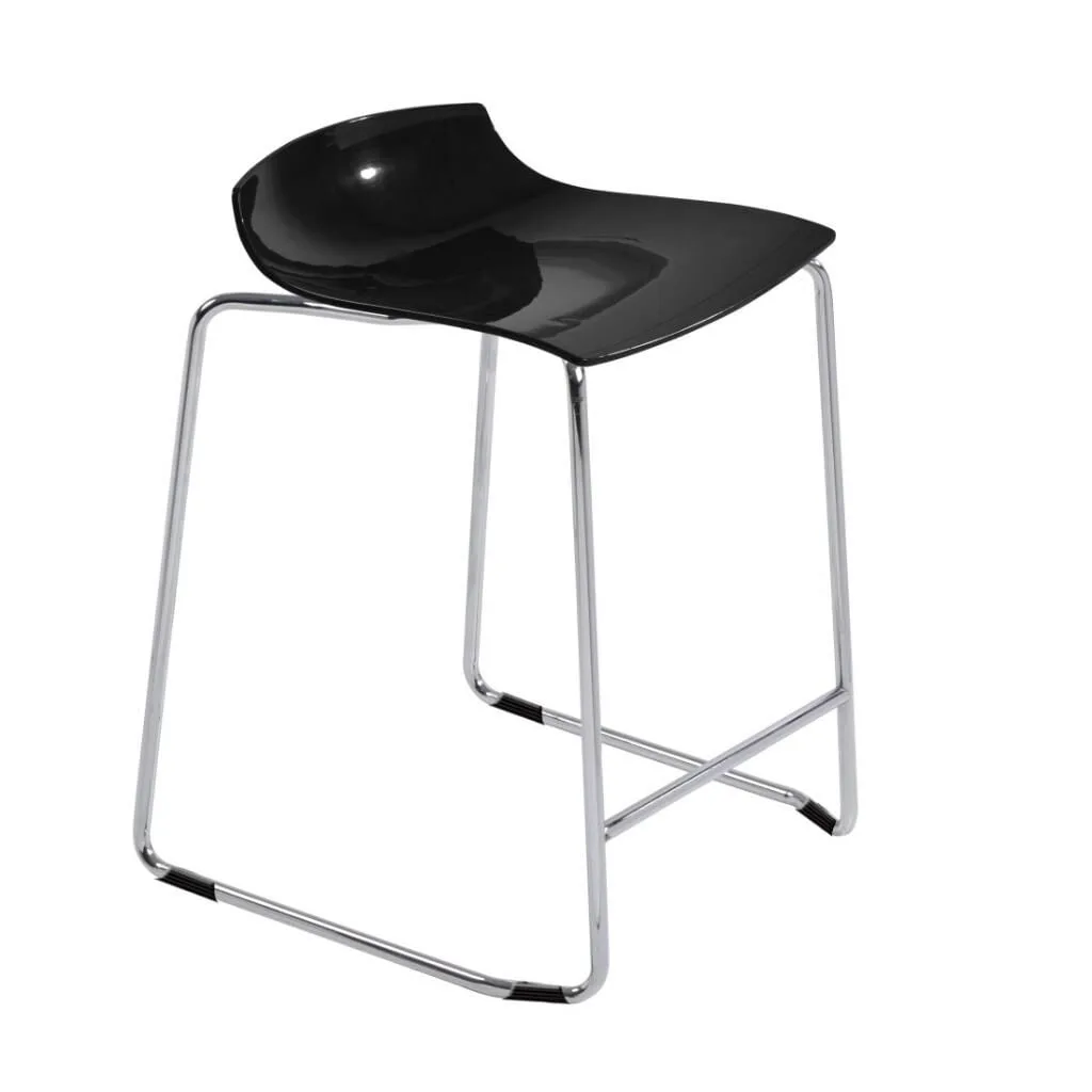 X-treme Sled Solid Siyah - Krom Kaplama Bar Taburesi