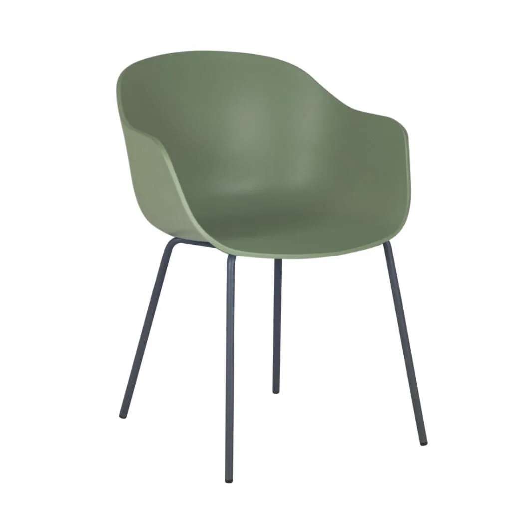 Globe-K ML Pastel Yeşil - Antrasit Kollu Sandalye