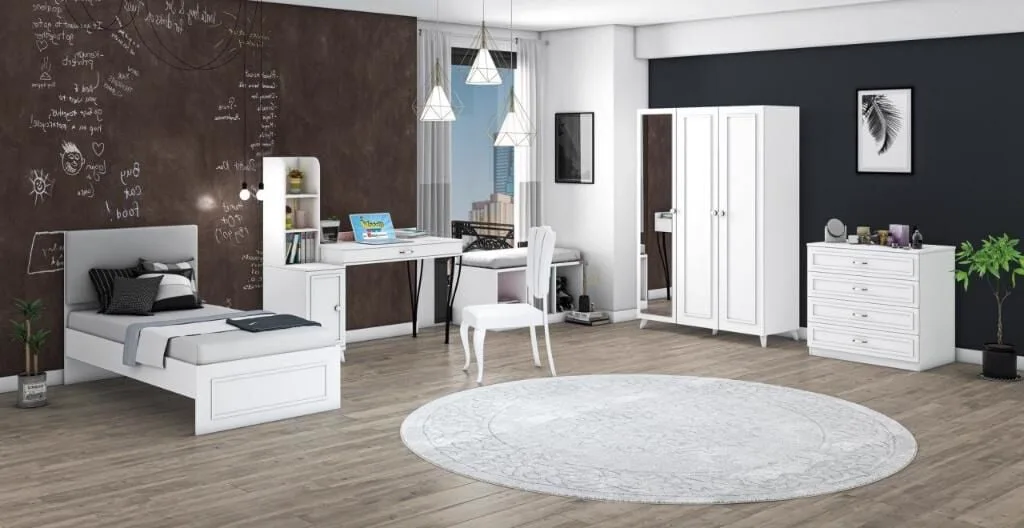 Hanzade 3 Kapılı Genç Odası Takımı