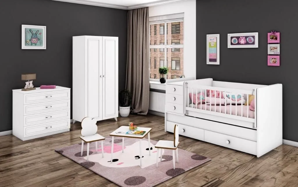 Hanzade 2 Kapılı Bebek Odası Takımı
