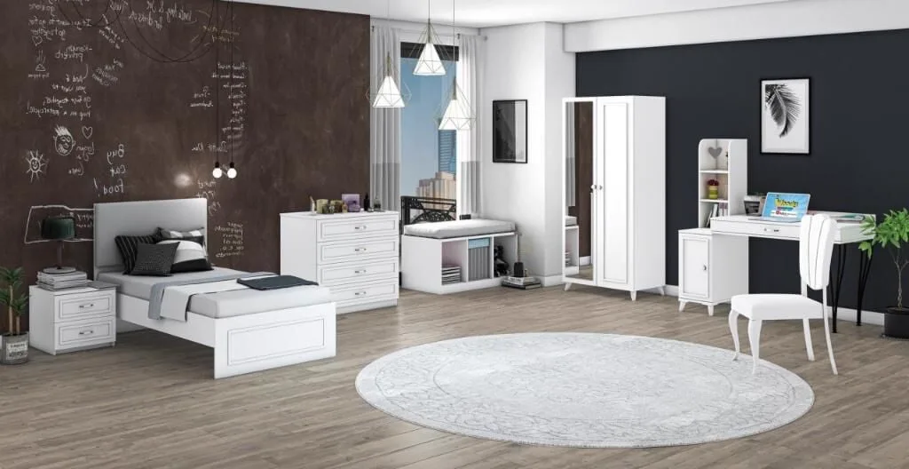 Hanzade 2 Kapılı Genç Odası Takımı